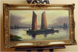 POLECAMY! MARYNISTYKA, ŁODZIE - ERNST HUGO LORENZ MUROWANA ( *1872 Murowana Goślina)