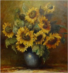 MEGA RARYTAS! SŁONECZNIKI ~ RICHARD KROTZ (*1929)