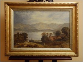 ROMANTYCZNY KRAJOBRAZ - John LANGSTAFFE (British,1849-1912) No:2