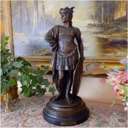 POLECAMY ANTYK! LEGIONISTA RZYMSKI, DUŻA FIGURA ~ ERNEST JUSTIN FERRAND, 1846-1932