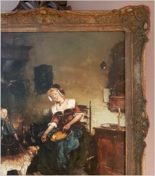 GOSPOSIA I CHŁOPIEC Z PSEM - DICKMEIS GERHARD (1918 – 1978)