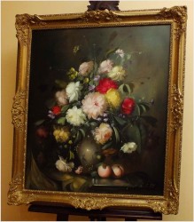 MEGA RARYTAS! BUKIET FLAMANDZKICH KWIATÓW - GERHARD MERFORT *1927