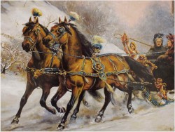 WYJAZD Z ZAMKU ~ ULPIANO CHECA  SANZ (Spanish, 1860-1916)