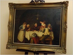 POLECAMY MALARSTWO RODZAJOWE! MUSZKIETERZY, BIESIADA U MNICHA - WILHELM ANDREAS *1935  Düsseldorf