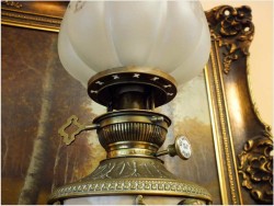 ANTYK! LAMPA NAFTOWA - Empire 1860 r.