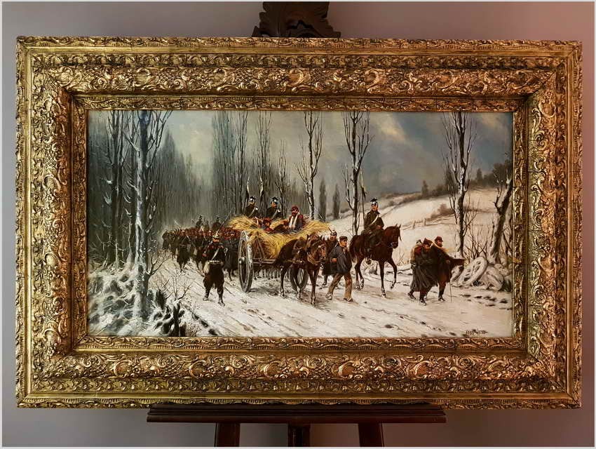 Panorama Batalistyczna! Epizod z Wojny Fracusko-Pruskiej z 1871 Roku / Sygn. Adolf Wald XIXw.