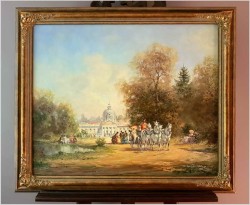 Malarstwo Rokoko! Dworska Scena Parkowa - Herbert Isenberg *1930