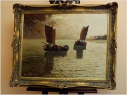 Wyjście z portu w słońcu ~ GRABONÉ Arnold (1896-1982)