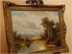 PIĘKNY SALONOWY KRAJOBRAZ -  HELMUT STADELHOFER (1914- 1979)