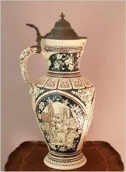 BIROFILISTYKA! POLECAMY KOLEKCJONERSKI KUFEL, DUŻY DZBAN PIWNY (3LIT. KATALOG NR:978) *1880r.