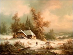 Zimowy Romantyczny Krajobraz - Ludwig Muninger (1929-1997)