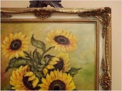 POLECAMY! SŁONECZNIKI W WAZONIE - TEKLA ELZER ( Deutsche maler)