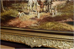 MALARSTWO PANORAMICZNE  "WYJAZD NA POLOWANIE" - Hermann WIESENHÖFER *1929