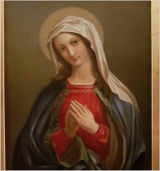 Malarstwo Sakralne - Matka Boska Modląca Się XIXw.