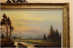 POLECAMY MALARSTWO PANORAMICZNE ! ZACHÓD SŁOŃCA - oryg CAROL SPREE 1907r.