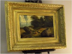 PEJZAŻ Z KROWAMI - SZKOŁA Z BARBIZON (ÉCOLE DE BARBIZON 1830-1860)