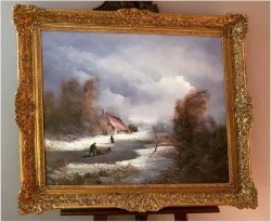 2. Pejzaż Zimowy ze Sztafażem - Herbert Pickenhagen *1920