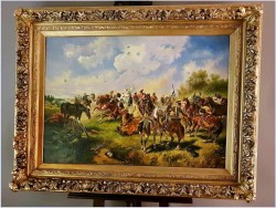Batalistyka! ★ Rudolf Alfred HÖGER (1877-1930 Wiedeń) Rozmiar 130x100