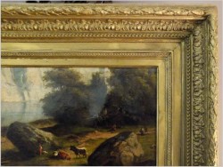 PEJZAŻ Z KROWAMI - SZKOŁA Z BARBIZON (ÉCOLE DE BARBIZON 1830-1860)