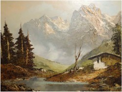 UNIKAT ! WILDER KAISER - ORYGINALNY HERBERT UERPMANN (1911-1996r.)