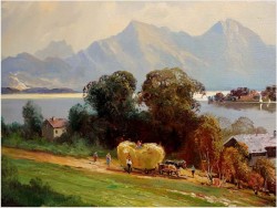 SIANOKOSY NAD JEZIOREM CHIEMSEE ~ HELMUT STADELHOFER ur.1914r 