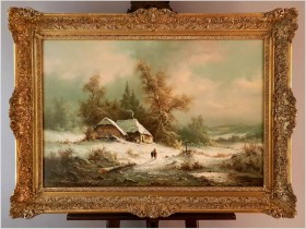 Polecamy! Zimowy Romantyczny Krajobraz - Ludwig Muninger (1929-1997)