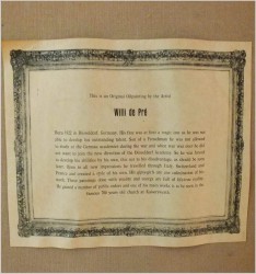 ROZMOWA PRZY WINIE ! org Prof. Willi DEPRÉ (1922-1995r.) CERTYFIKAT!