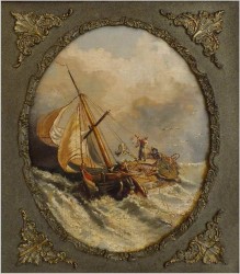 MEGA RARYTAS! STARA MUZEALNA MARYNISTYKA - HENRIK WILLEM MESDAG (1831-1915)