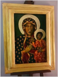 Stary Obraz Matki Boskiej Częstochowskiej (Czarna Madonna) Ipoł.XXw.