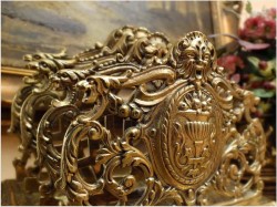 Sygnowany francuski mosiężny listownik do biura!