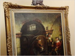 MALARSTWO AUKCYJNE! DEGUSTACJA WINA! org HEIN VAN DOREN ur. 1930r (ROZMIAR XXL)