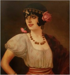 Godny Uwagi w Stylu Art Déco, Południowa Piękność - Anton Kaulbach (1864-1930)