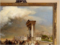 POLECAMY MALARSTWO AUKCYJNE! WYBUCH WEZUWIUSZA – syg. Oswald ACHENBACH *1890