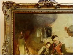 MALARSTWO RODZAJOWE! DICKMEIS GERHARD (1918-1978r.)