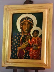Stary Obraz Matki Boskiej Częstochowskiej (Czarna Madonna) Ipoł.XXw.