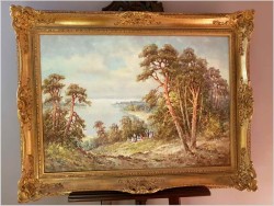 Polecamy wyjątkowy obraz olejny! Piknik - Horst Hartung (*1921 Berlin)