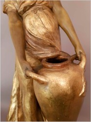 OKAZ MUZEALNY 75CM! DZIEWCZYNA Z DZBANEM -  Friedrich GOLDSCHEIDER (1845-1897)