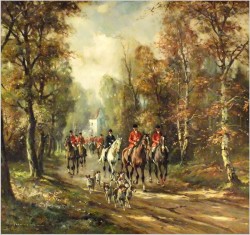 WYJĄTKOWE MALARSTWO! WYJAZD NA POLOWANIE - HORST ALTERMANN (1925-1978)