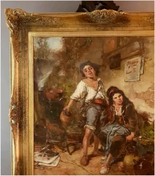 Polecamy Arcydzieło Aukcyjne! Dziewczyna i Chłopak - Dickmeis Gerhard (1918 - 1978)