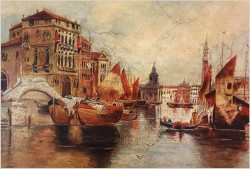 Wenecja | Widok na Canale Grande - Pietro Fragiacomo (Italy 1856-1922)