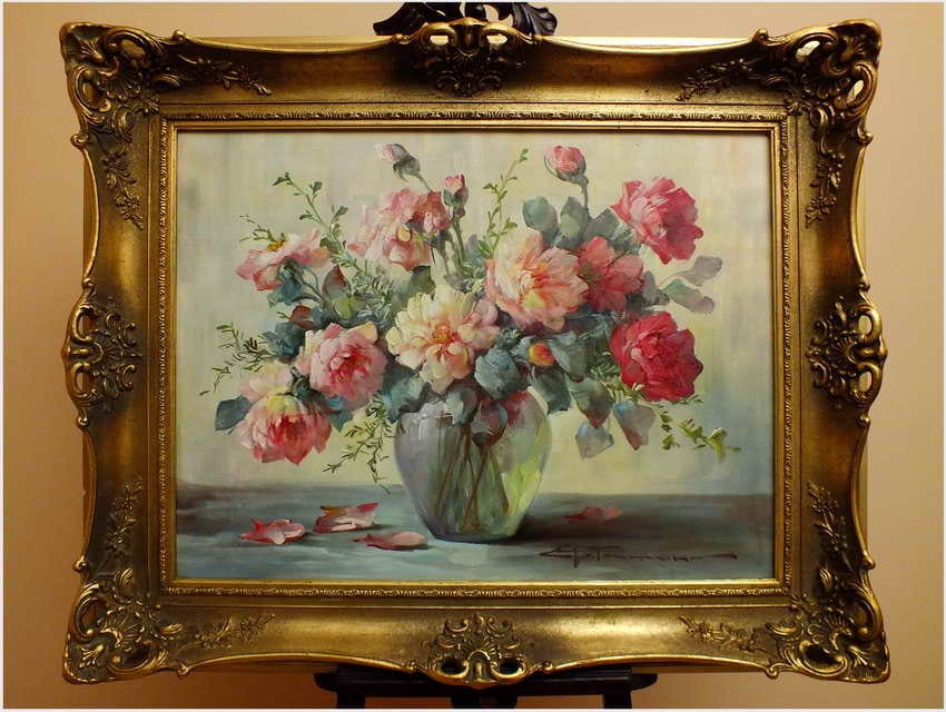 BUKIET KWIATÓW W WAZONIE ~ HEDWIG PETERMANN (1877-1919?)