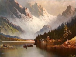 Widok na jezioro Urnersee  - Gustaw Weiss/Guwe XXL