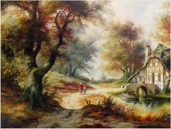 ROMANTYCZNY KRAJOBRAZ - HEIZ STIENEN *1918 DRESDEN