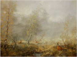 MALARSTWO AUKCYJNE! BAŻANTY - H. HANSUNG *1924