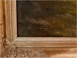 PIĘKNE NIEMIECKIE MALARSTWO KRAJOBRAZOWE-  EBERLINGER XXw. (120x90cm)