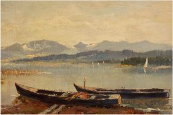 WIDOK NA JEZIORO BODENSEE (RANDOLF WEHN 1911-1987)