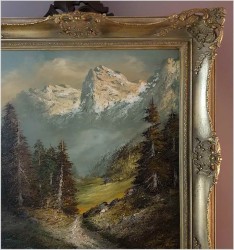 Arcydzieło! Doskonały Pejzaż Alpejski - Herbert Uerpmann (1911-1996)