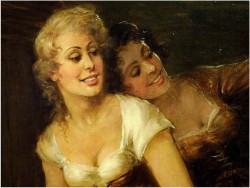 MALARSTWO RODZAJOWE - CURT AUGUST LANDWERH (Hereford 1920 - 1988)