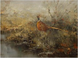 MALARSTWO AUKCYJNE! BAŻANTY - H. HANSUNG *1924