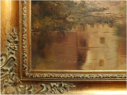 POLECAMY! PERFEKCYJNY KRAJOBRAZ, MARINA - MALARSTWO NIEMIECKIE, MESSNER XXw.